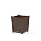 POLYWOOD Nautical Large Tapered Square Short Planter Box — Kona