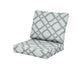 POLYWOOD Baffle Seat/Back Cushion — Trellis Glacier Spa