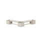 POLYWOOD 48" Vineyard L- Shaped Planter Bench Corner Set — Sand