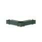 POLYWOOD 48" Country Living L- Shaped Planter Storage Bench Corner Set — Green