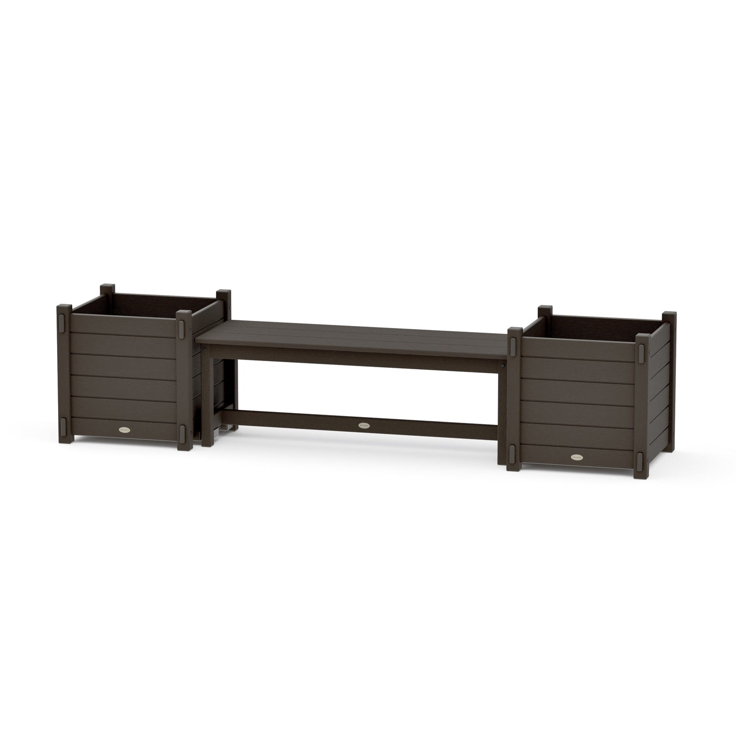 POLYWOOD 48" Nautical Straight Planter Bench Set - Large — Vintage Coffee