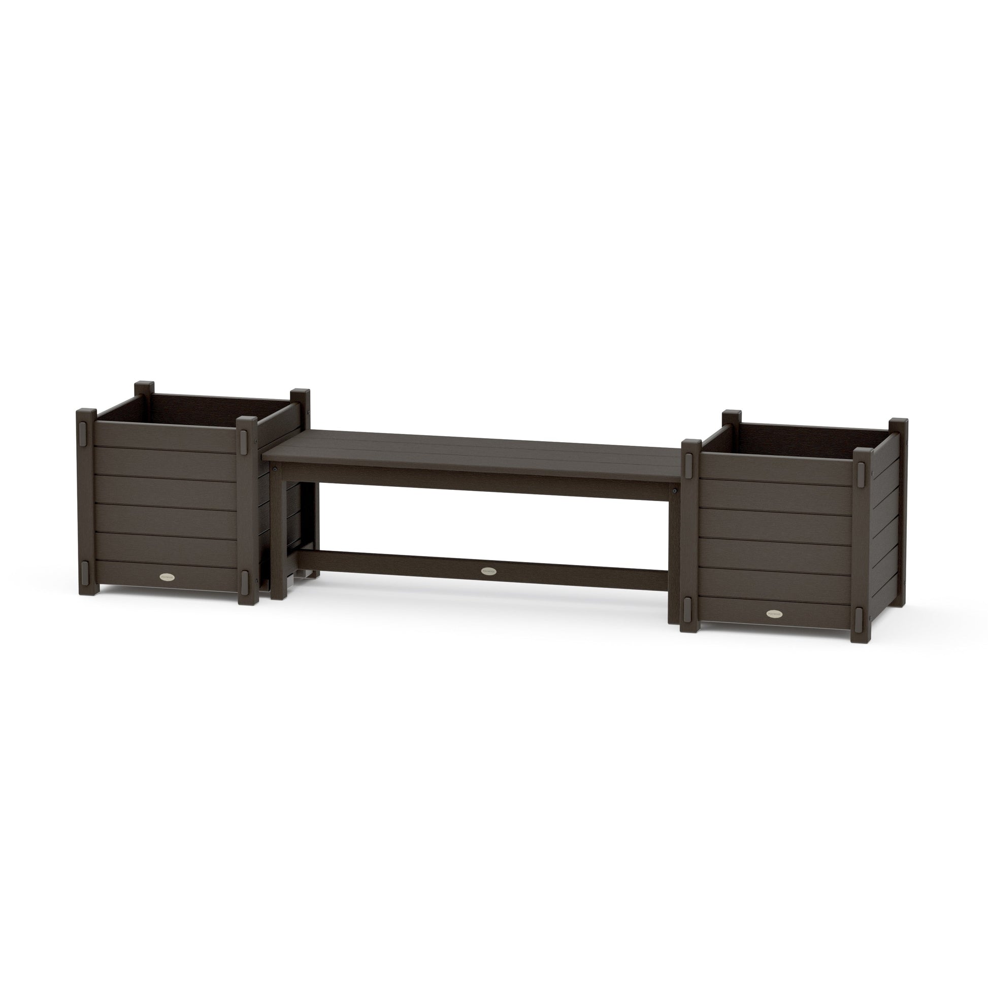 POLYWOOD 48" Nautical Straight Planter Bench Set - Large — Vintage Coffee