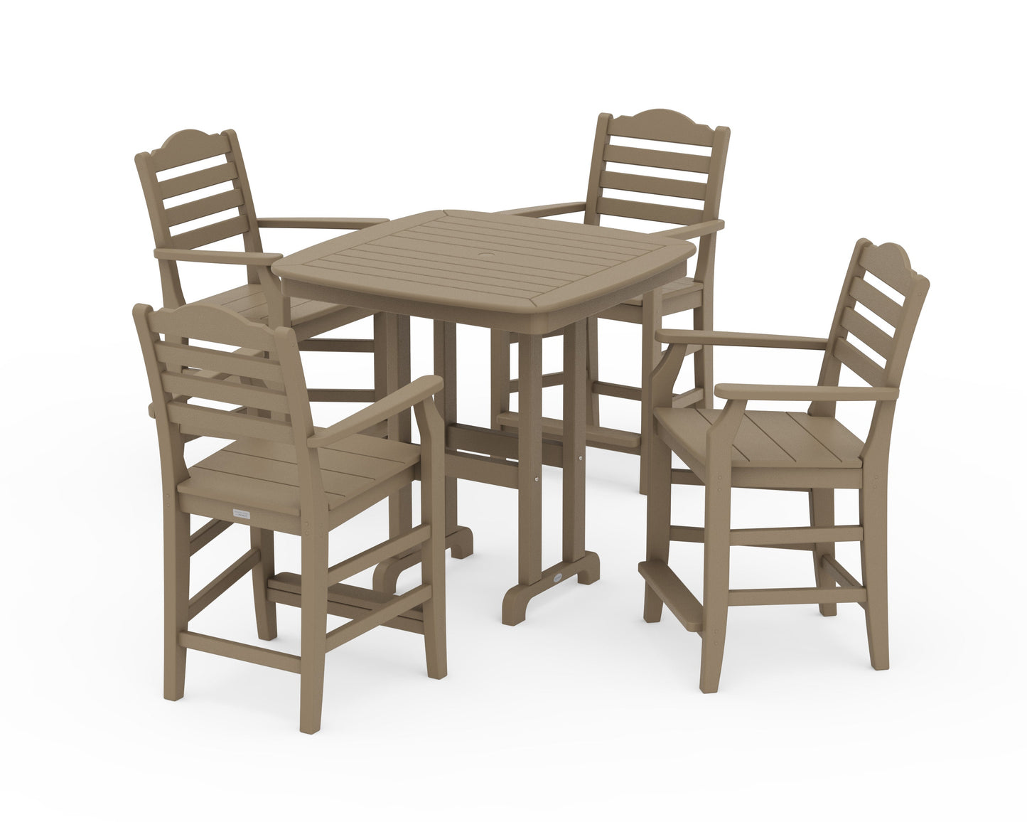 POLYWOOD Savannah 5-Piece Counter Set — Vintage Sahara