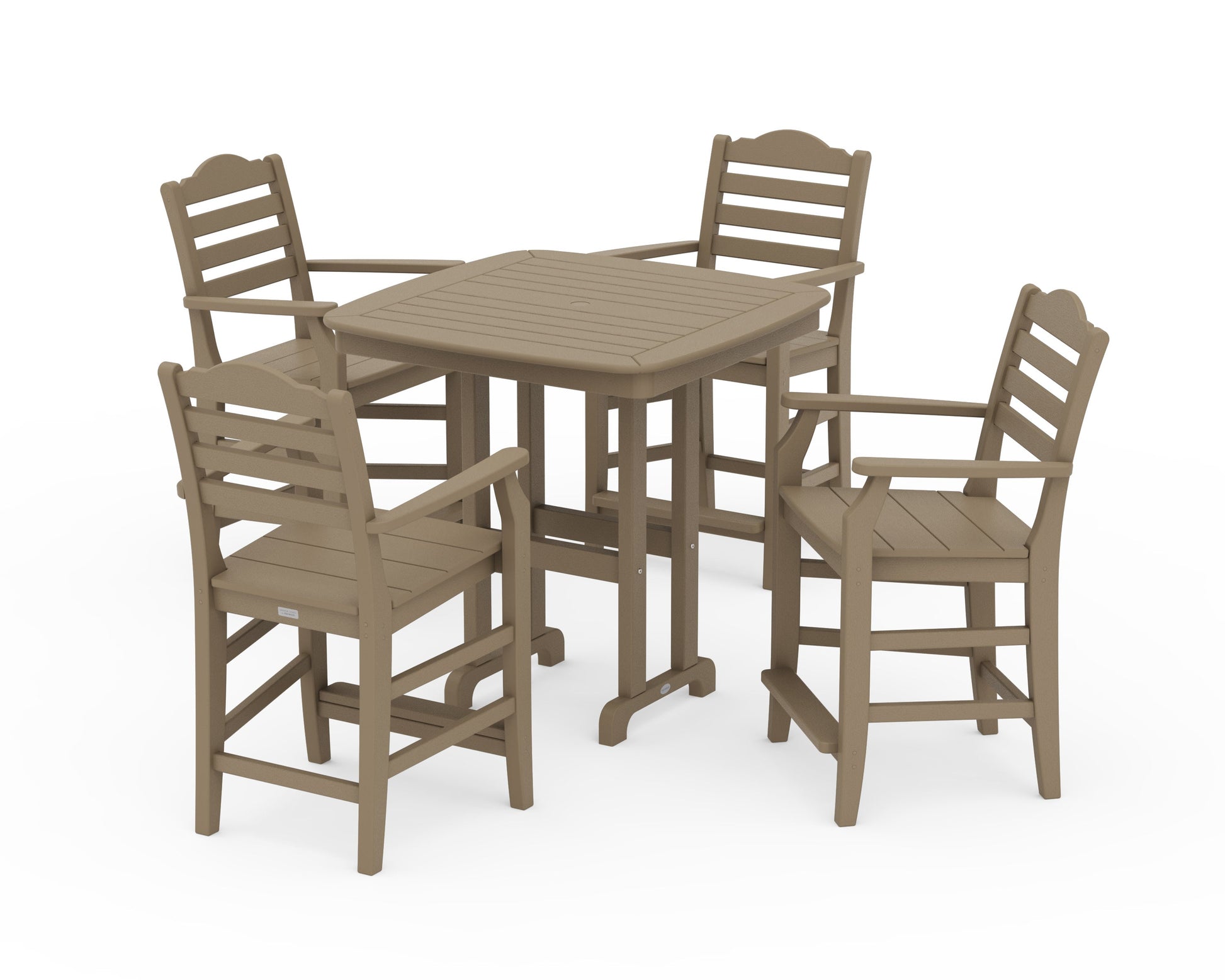 POLYWOOD Savannah 5-Piece Counter Set — Vintage Sahara