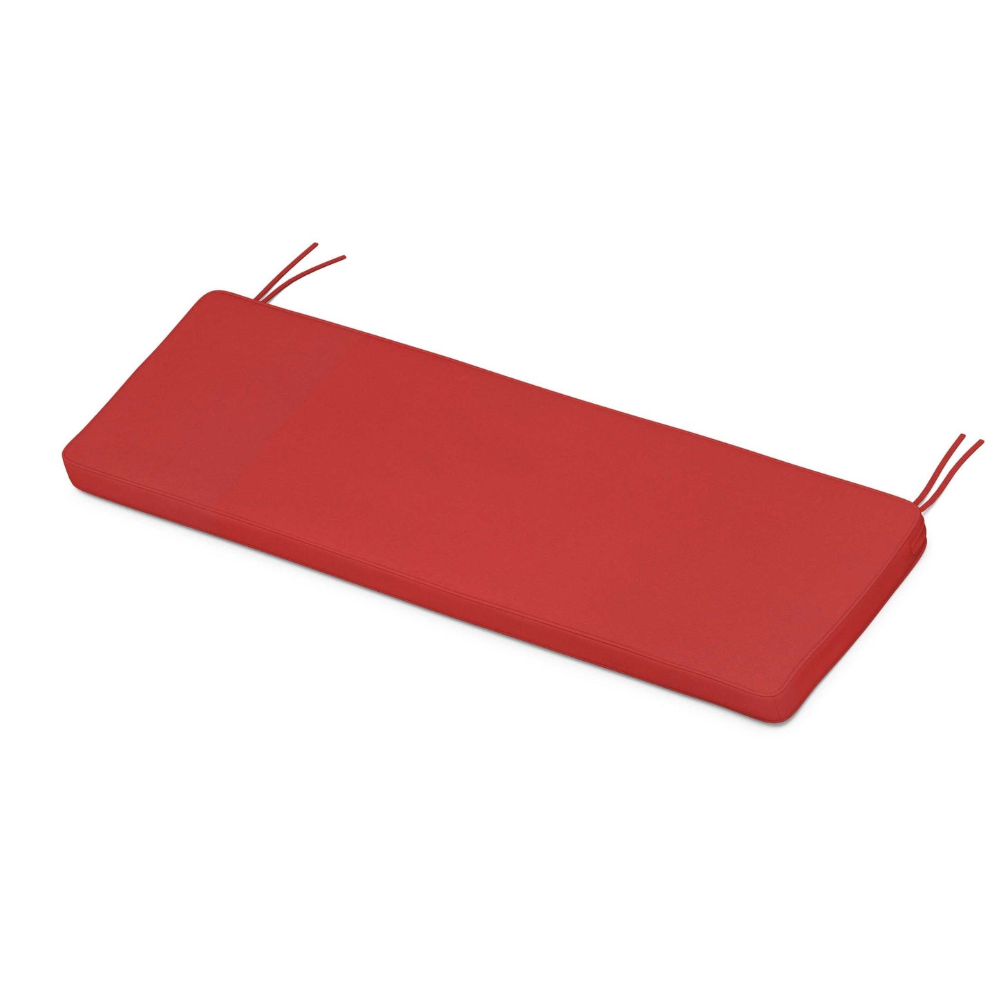 POLYWOOD Chinoiserie Bench Seat Cushion — Crimson Linen