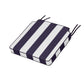 POLYWOOD Acadia Dining Side Seat Cushion — Cabana Stripe Navy