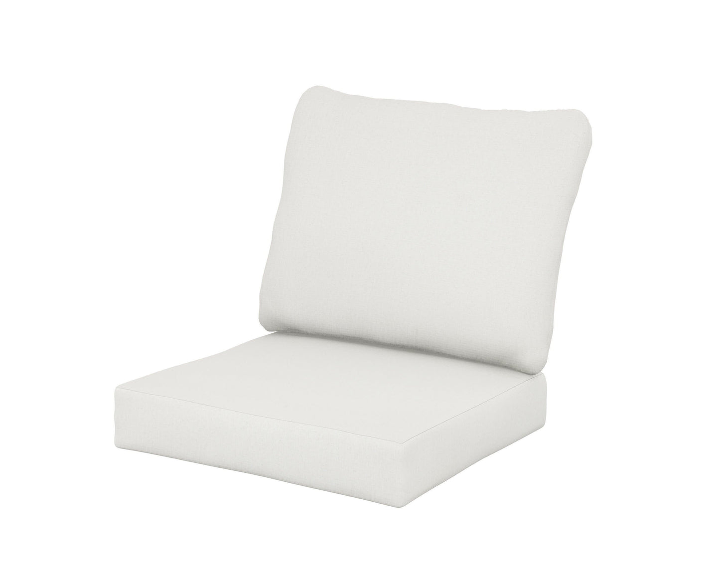 POLYWOOD Baffle Seat/Back Cushion — Natural Linen