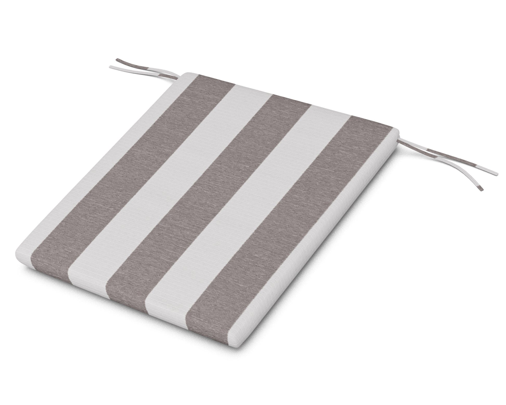 POLYWOOD AL100 Seat Pad — Cabana Stripe Grey Mist