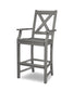 POLYWOOD Braxton Bar Arm Chair — Slate Grey