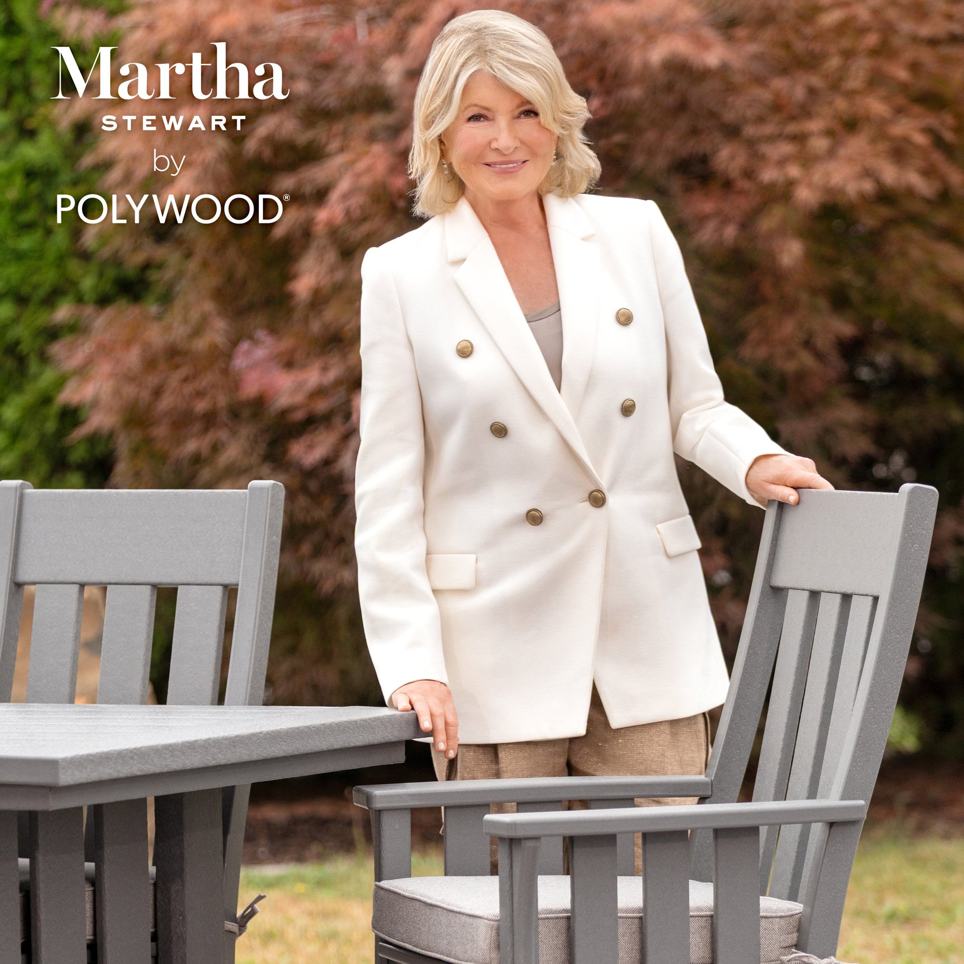 POLYWOOD Acadia Back/Seat Cushion Set