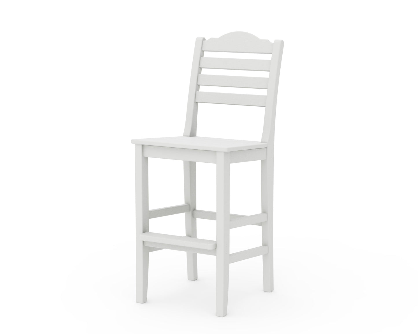 POLYWOOD Savannah Bar Side Chair — Vintage White