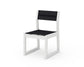 POLYWOOD EDGE Sling Dining Side Chair — White / Black Sling
