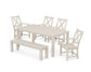 POLYWOOD Braxton 6-Piece Parsons Dining Set with Bench — Sand