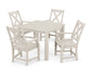 POLYWOOD Braxton 5-Piece Parsons Dining Set — Sand