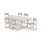 POLYWOOD EDGE Sling 7-Piece Dining Set — Sand / Birch Sling