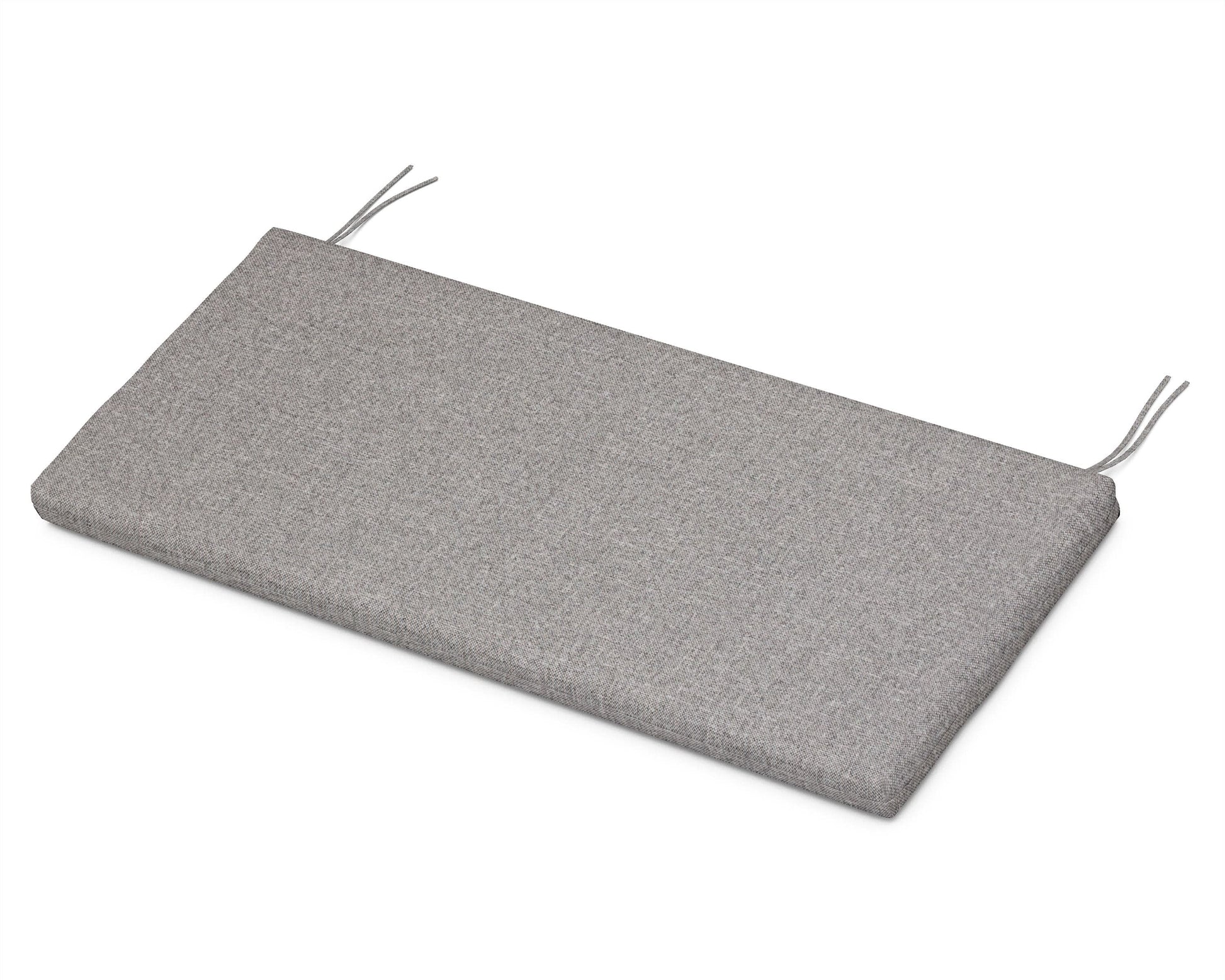 POLYWOOD Bench Seat Cushion - 17.25"D x 43.5"W x 2.5"H — Grey Mist