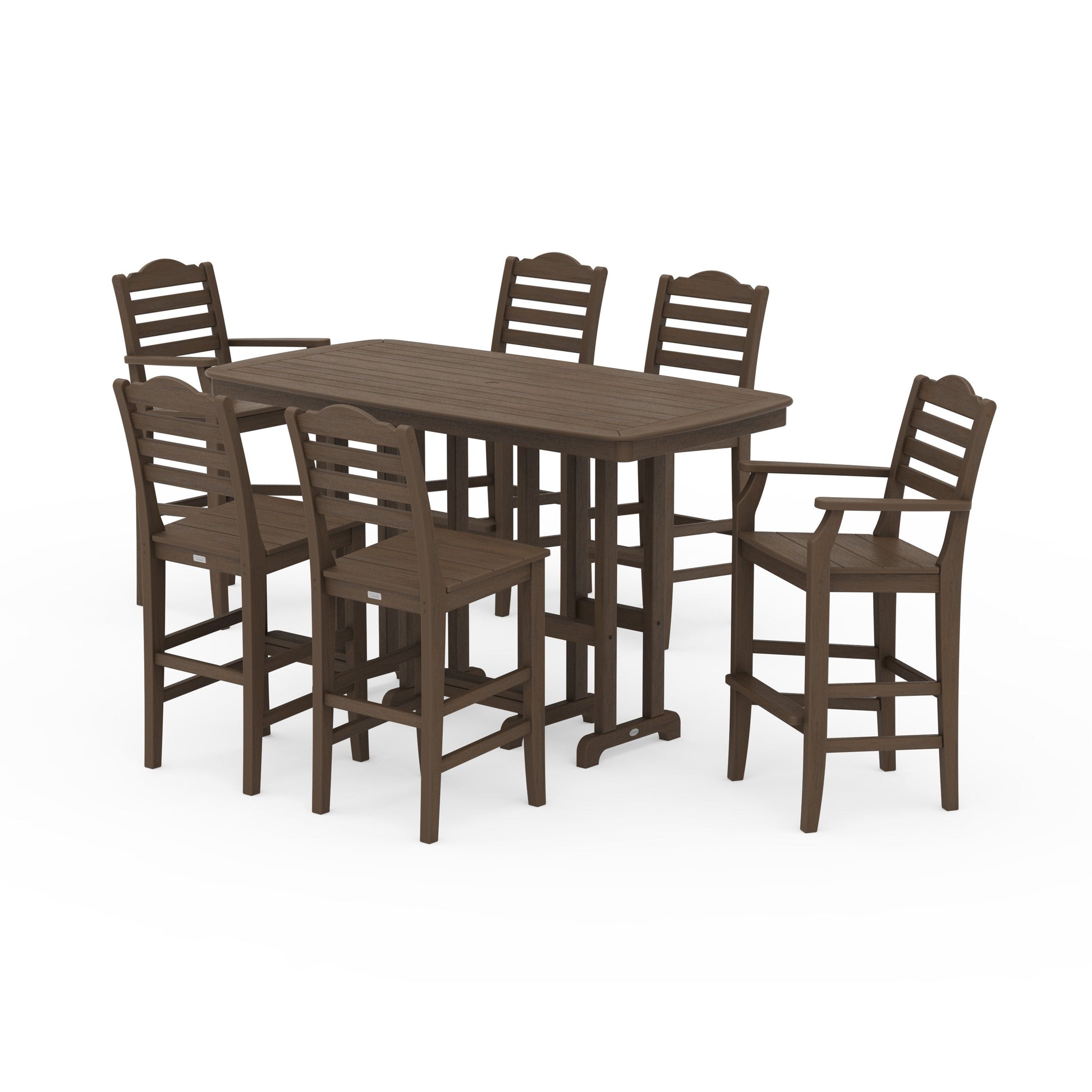 POLYWOOD Savannah 7-Piece Bar Set — Kona
