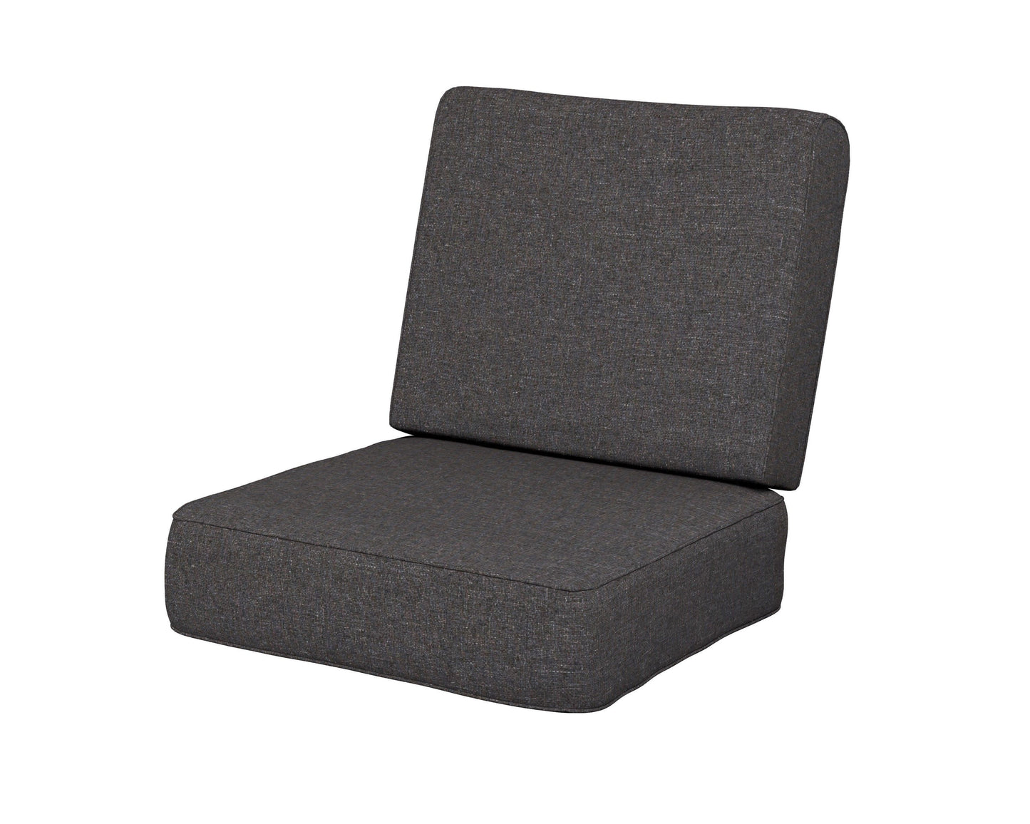 POLYWOOD Ateeva Harbour Seat and Back Cushion — Ash Charcoal