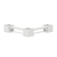 POLYWOOD 60" Country Living L- Shaped Planter Bench Corner Set - Large — White