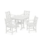 POLYWOOD Chippendale 5-Piece Dining Set — White