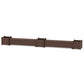 POLYWOOD 72" Vineyard Straight Double Planter Storage Bench Set- Large — Mahogany