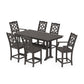 POLYWOOD Chinoiserie 7-Piece Farmhouse Counter Set with Trestle Legs — Vintage Coffee