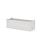 POLYWOOD Country Living Rectangle Triple Planter Box — Vintage White