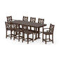 POLYWOOD Chippendale 9-Piece Counter Set with Trestle Legs — Kona