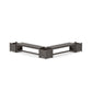 POLYWOOD 60" Country Living L- Shaped Planter Bench Corner Set — Driftwood