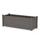 POLYWOOD Nautical Large Rectangle Triple Planter Box — Driftwood