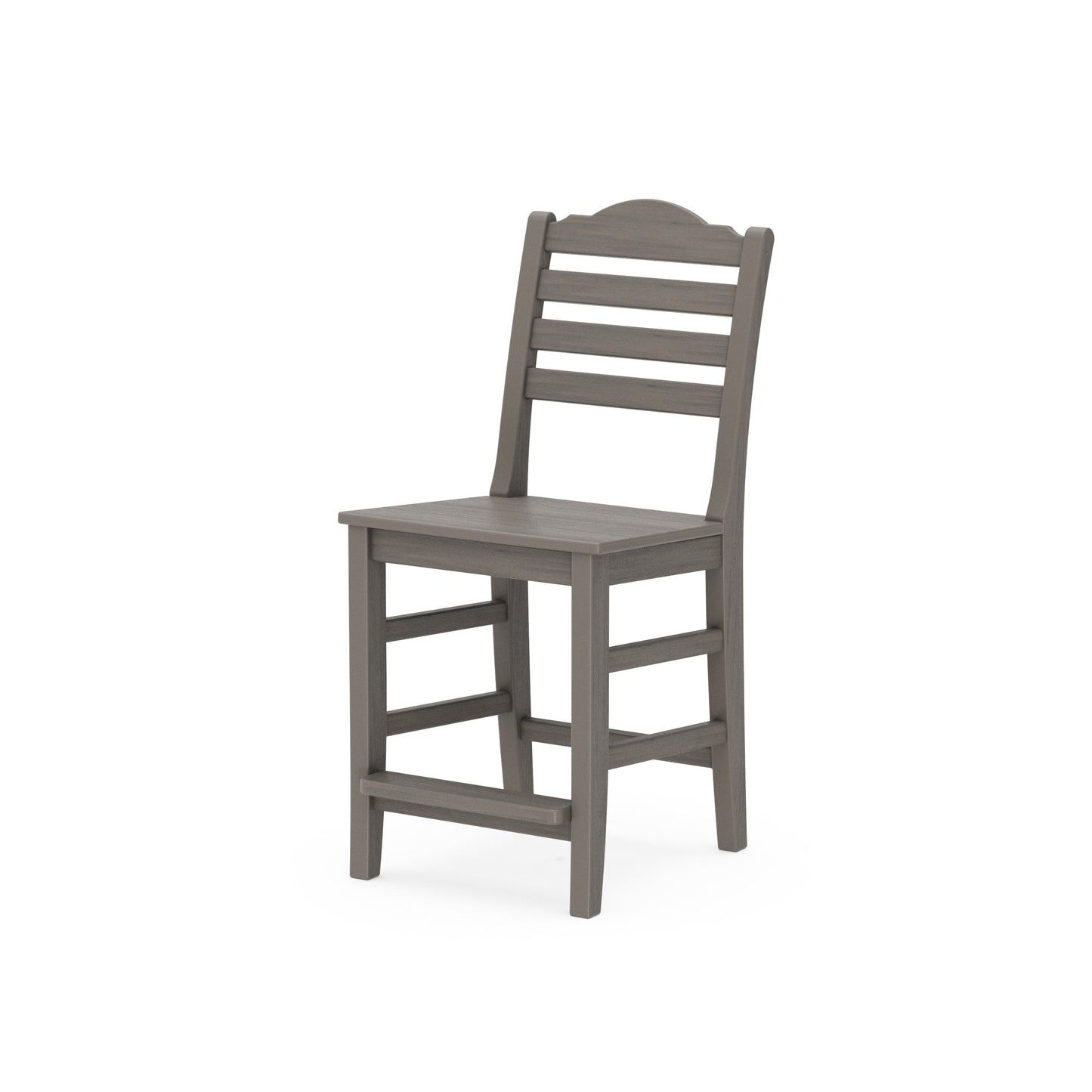 POLYWOOD Savannah Counter Side Chair — Driftwood