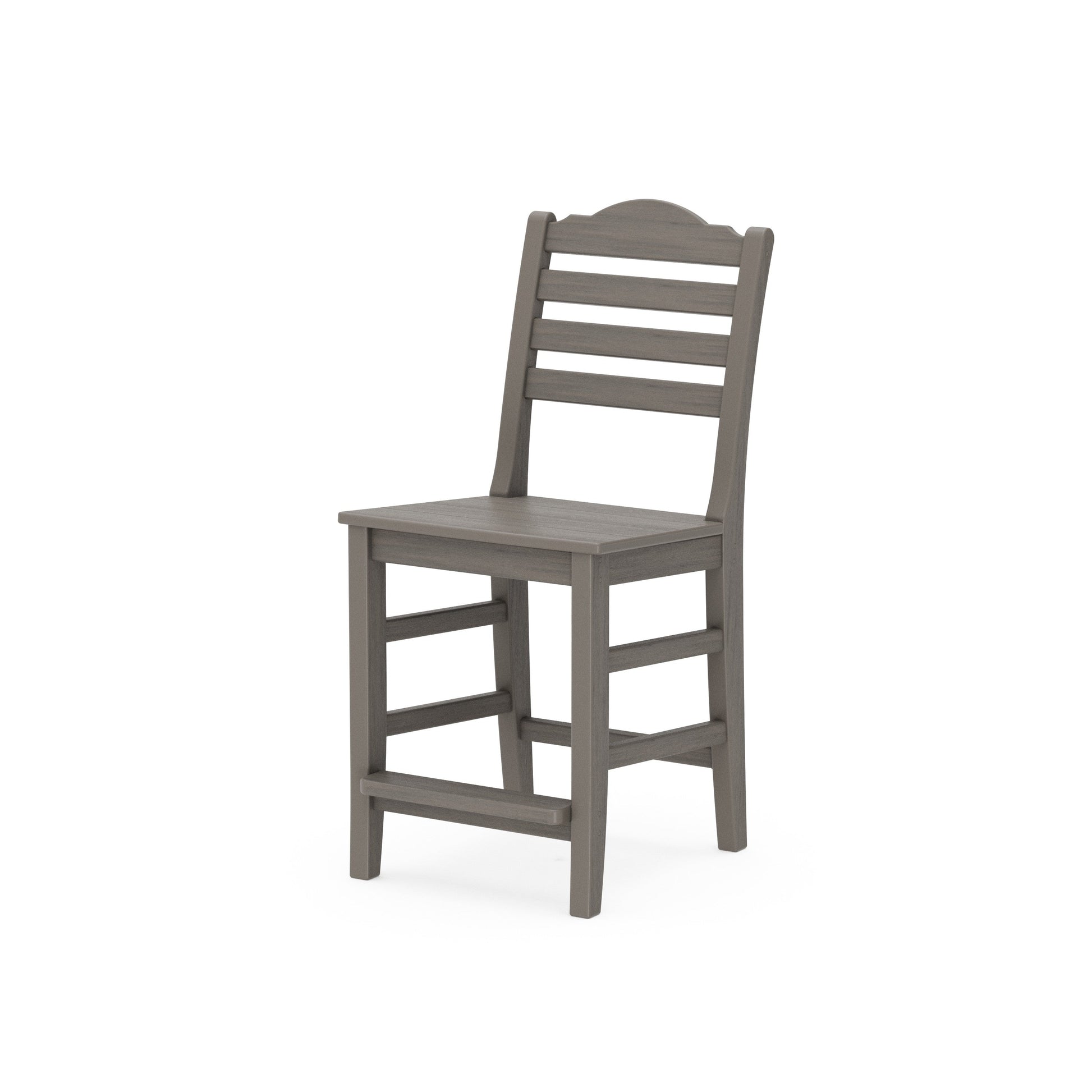 POLYWOOD Savannah Counter Side Chair — Driftwood