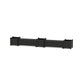 POLYWOOD 48" Country Living Straight Double Planter Storage Bench Set- Large — Black