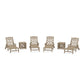 POLYWOOD Chinoiserie 6-Piece Chaise Set — Vintage Sahara