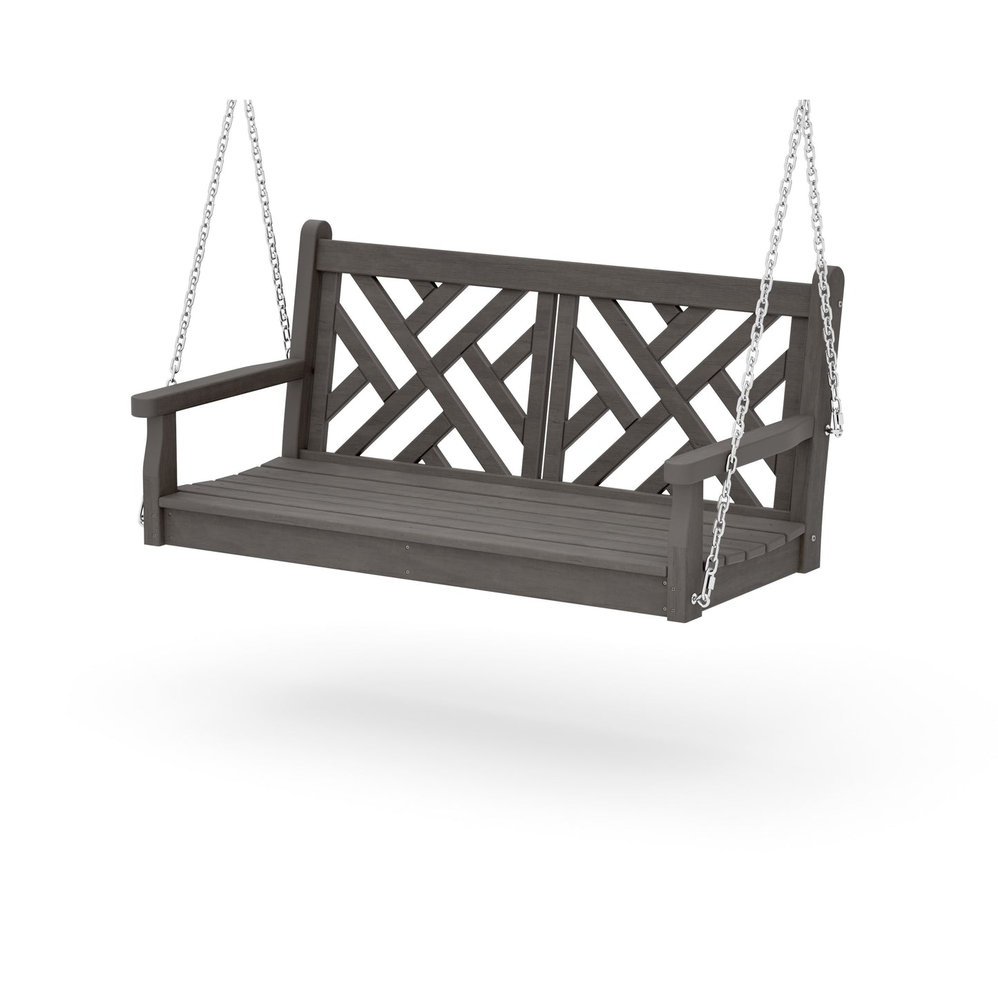 POLYWOOD Chippendale 48" Swing — Driftwood