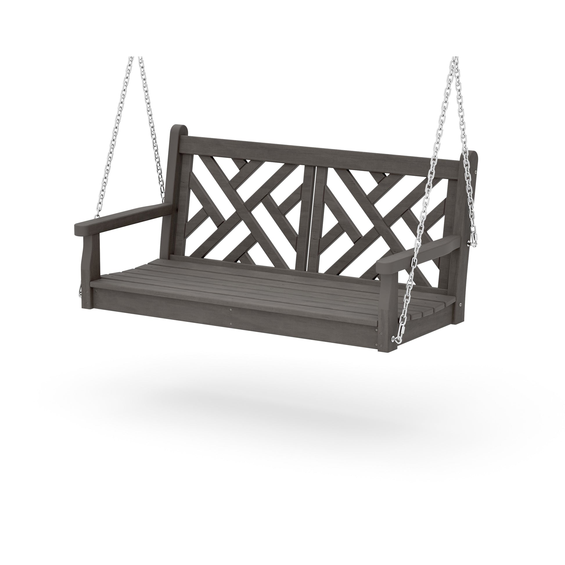 POLYWOOD Chippendale 48" Swing — Driftwood