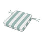 POLYWOOD Acadia Dining Arm Seat Cushion — Cabana Stripe Glacier Spa