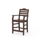 POLYWOOD Savannah Counter Arm Chair — Mahogany