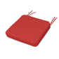 POLYWOOD Chinoiserie Arm Chair Seat Cushion — Crimson Linen
