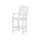 POLYWOOD Chinoiserie Bar Arm Chair — Vintage White