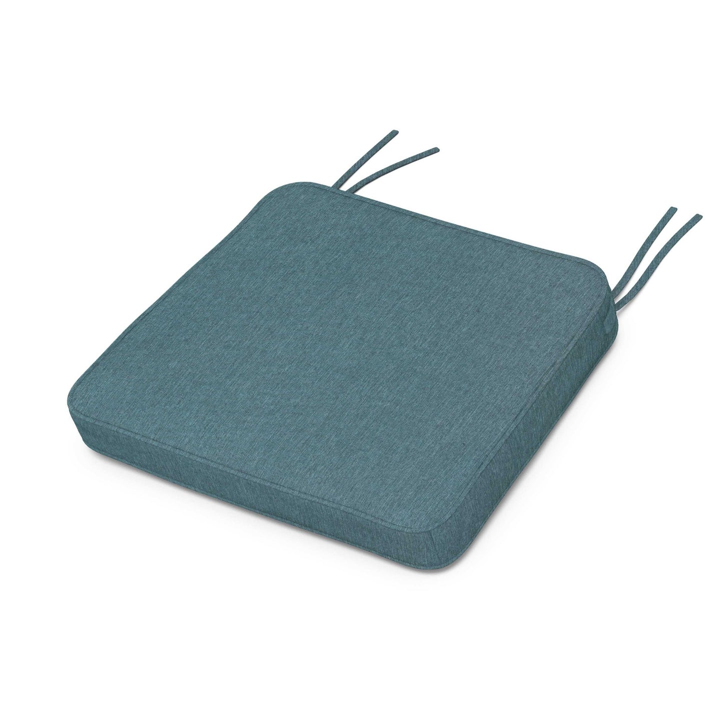 POLYWOOD Chinoiserie Arm Chair Seat Cushion — Ocean Teal
