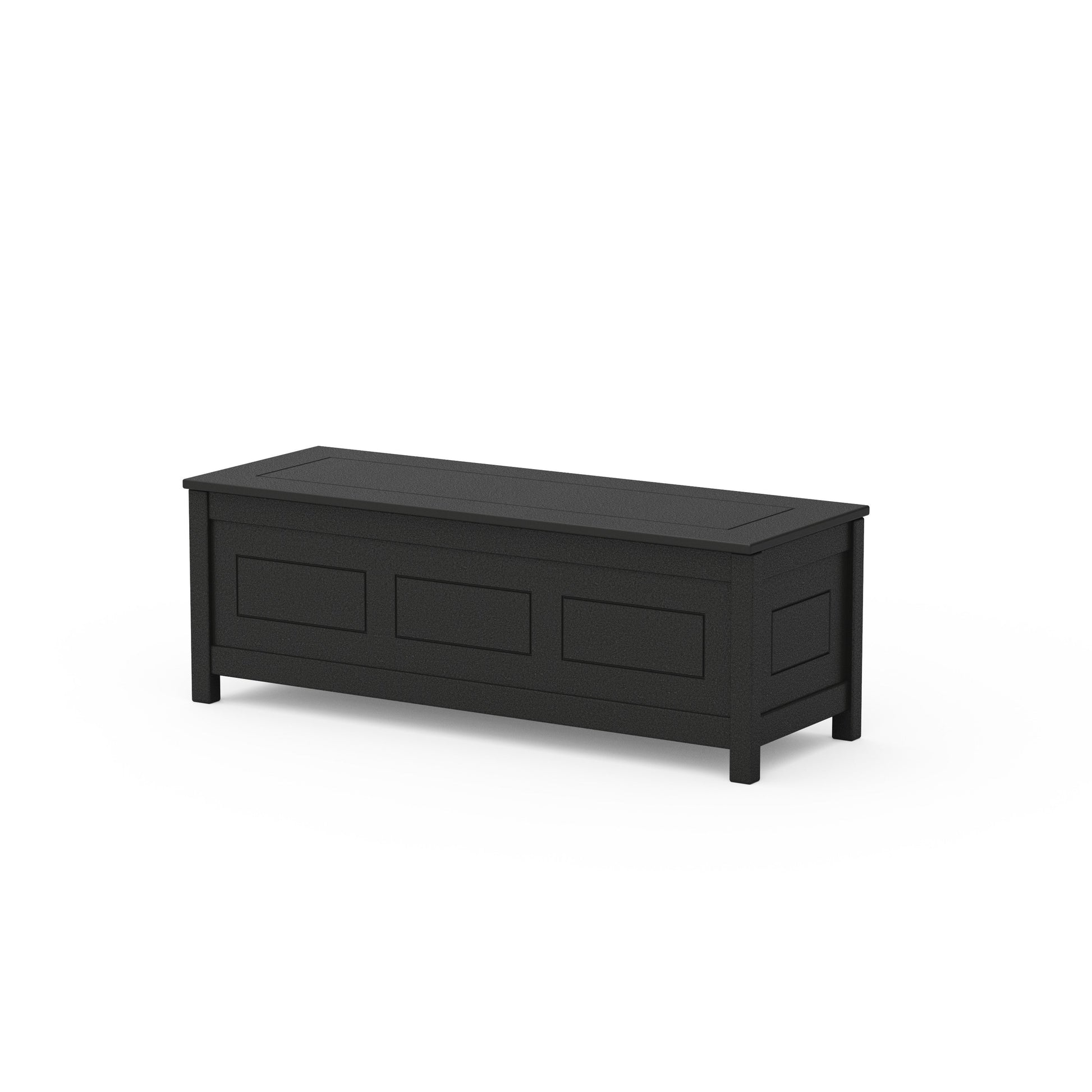 POLYWOOD Country Living 48" Storage Bench — Black