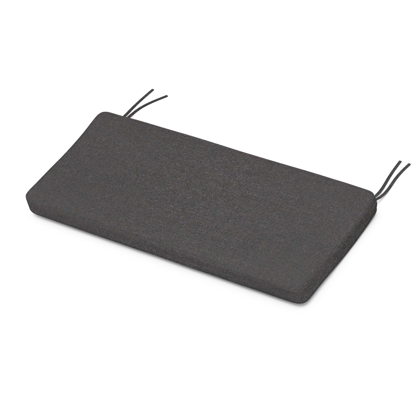 POLYWOOD Chinoiserie Bench Seat Cushion — Ash Charcoal