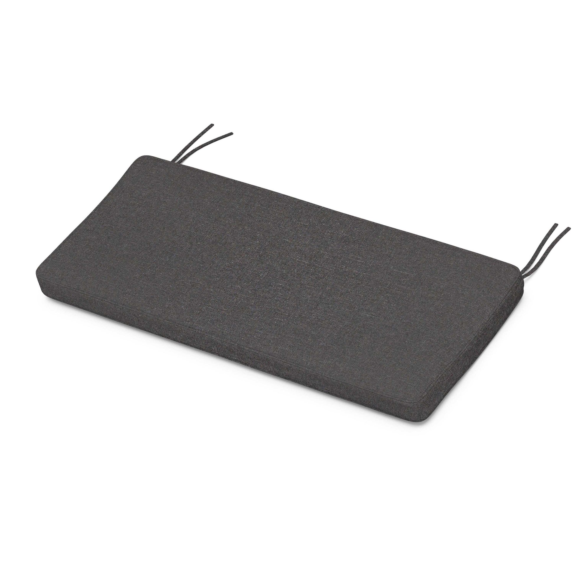 POLYWOOD Chinoiserie Bench Seat Cushion — Ash Charcoal