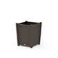 POLYWOOD Country Living Large Tapered Square Short Planter Box — Vintage Coffee