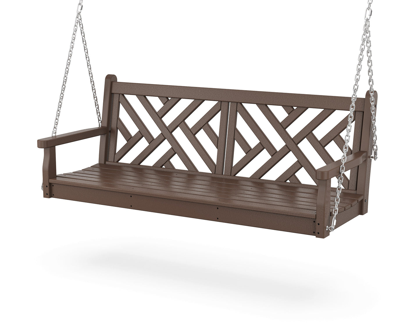 POLYWOOD Chippendale 60" Swing — Mahogany