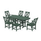 POLYWOOD Braxton 7-Piece Dining Set — Green