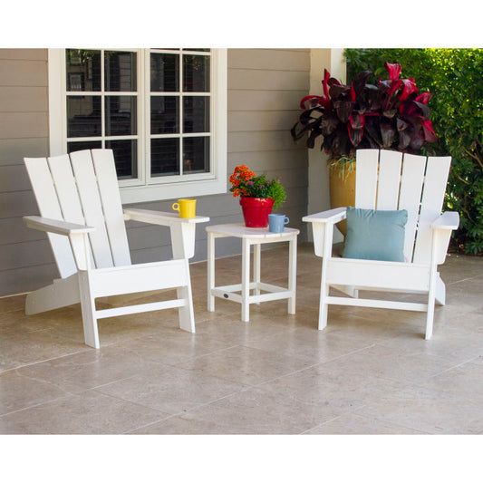 POLYWOOD Wave 3-Piece Adirondack Chair Set FREE SHIPPING