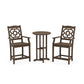 POLYWOOD Chinoiserie 3-Piece Farmhouse Bistro Counter Set — Kona
