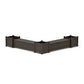 POLYWOOD 60" Country Living L- Shaped Planter Storage Bench Corner Set- Large — Vintage Coffee